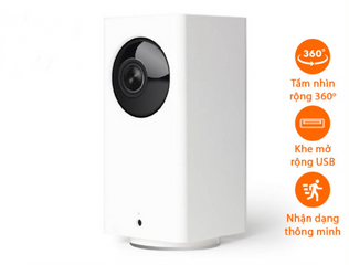Camera IP Xiaomi Dafang Square 1080P - Camera Quan Sát Thông Minh Full HD, 360 Độ, Nhìn Đêm, Phát Hiện Chuyển Động, Chất Lượng Cao