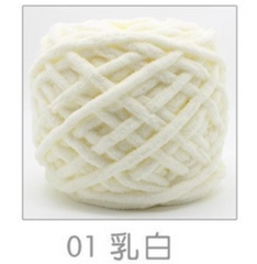 Combo 3 cuộn len nhung đũa bông sữa loại 100gr, màu tùy chọn
