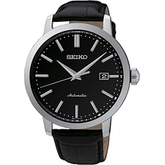 Đồng hồ nam dây da đen Automatic Seiko SRPA27K1