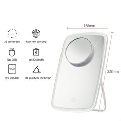 Gương Gập Trang Điểm Có Đèn LED Xiaomi Jordan Judy - Thiết Kế Nhỏ Gọn, Chất Liệu Cao Cấp, Thích Hợp Để Bàn, Dễ Dàng Mang Theo