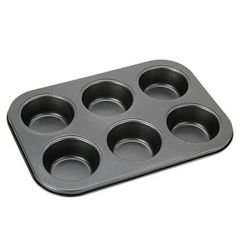 Khuôn Nướng Bánh Cupcake Chống Dính Bằng Thép Carbon, Dễ Dùng, Chất Lượng Cao - Dụng Cụ Làm Bánh Nhà Bếp Thiết Yếu