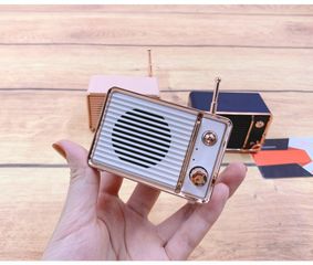 Loa Mini Bluetooth 5.0 DW01 Retro Cổ Điển - Âm Thanh Chất Lượng, Pin 900mAh, Kết Nối 10m, Thời Gian Sử Dụng 6-8h
