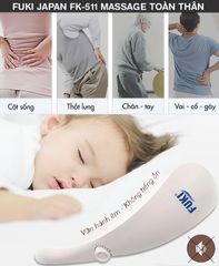 Máy massage cầm tay Fuki Japan FK-511 - 11 đầu massage chuyên dụng, món quà tuyệt vời cho sức khỏe và thư giãn tại nhà