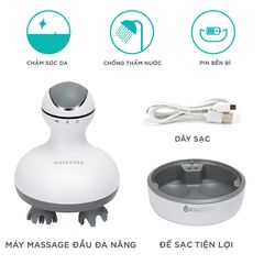 Máy Mát-Xa Đầu và Cổ Đa Năng KINGTECH ST-701 - Tăng Tuần Hoàn Máu, Thư Giãn Hiệu Quả, Tiện Dụng Cho Da Đầu, Mặt, Cổ