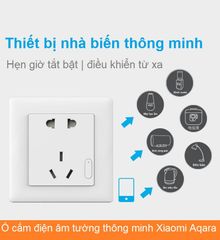 Ổ Cắm Âm Tường Thông Minh Xiaomi Aqara QBCZ11LM - Điều Khiển Qua Smartphone, Thiết Kế Tinh Tế, An Toàn Cho Gia Đình