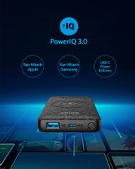 Pin sạc dự phòng không dây Anker A1617 - Dung lượng 10.000mAh, sạc nhanh 10W, tương thích nhiều thiết bị, nhỏ gọn dễ mang theo
