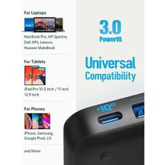 Sạc Anker A2045 Powerport III Slim 65W 4 cổng (PD+3USB) - Sạc nhanh, thiết kế nhỏ gọn, tiện lợi cho điện thoại và laptop