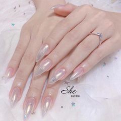 Set 6 Hộp Bột Tráng Gương Ánh Ngọc Trai Làm Nail - Phụ Kiện Làm Móng Độc Đáo, Dễ Phối Màu, Chất Lượng Cao