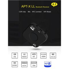 Thiết Bị Thu Bluetooth 4.2 BT7 Plus - Kết Nối Nhanh, Âm Thanh Cao Cấp, Hỗ Trợ NFC & Mic Đàm Thoại - Phụ Kiện Tiện Dụng Cho Mọi Thiết Bị