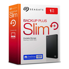 Ổ Cứng Di Động Seagate Backup Plus Slim 1TB 2.5 inch - Thiết Kế Mỏng, Tốc Độ Truyền Dữ Liệu Nhanh, Phù Hợp Windows & Mac