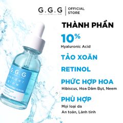 Serum G.G.G Wonder Glow 30ml - Hỗ Trợ Trẻ Hóa Da, Cấp Ẩm Sâu, Giảm Nếp Nhăn, Làm Sáng Da, Dưỡng Da Từ Thiên Nhiên