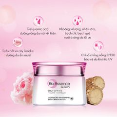 Kem Dưỡng Trắng Ban Ngày Bio-White Tanaka Camellia SPF20 - Bảo Vệ Da Khỏi Tia UV, Dưỡng Ẩm Sâu, Phù Hợp Mọi Loại Da