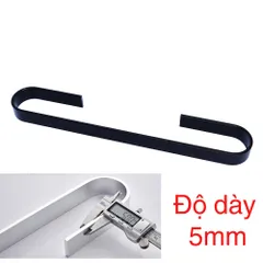 Thanh treo khăn tắm nhôm sơn tĩnh điện Hobby dán tường - Gọn nhẹ, tiện lợi cho phòng tắm, chất liệu nhôm không gỉ, dễ sử dụng