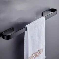 Thanh treo khăn tắm nhôm sơn tĩnh điện Hobby dán tường - Gọn nhẹ, tiện lợi cho phòng tắm, chất liệu nhôm không gỉ, dễ sử dụng