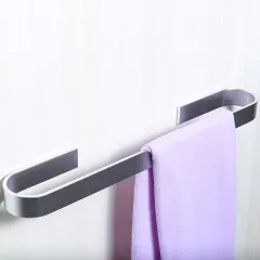 Thanh treo khăn tắm nhôm sơn tĩnh điện Hobby dán tường - Gọn nhẹ, tiện lợi cho phòng tắm, chất liệu nhôm không gỉ, dễ sử dụng