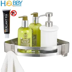 Kệ Góc Dán Tường Inox Hobby Đa Năng - Nội Thất Tiện Lợi Cho Nhà Bếp và Phòng Tắm, Chất Liệu Inox Cao Cấp Siêu Bền