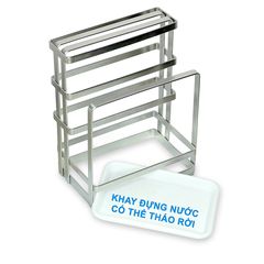 Kệ Để Dao và Thớt Inox 2 Ngăn Hobby DD2N - Có Khay Hứng Nước Tiện Dụng Cho Nhà Bếp