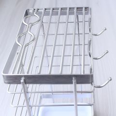 Kệ Đựng Dao Kéo Inox Hobby DD3M - Thiết Kế Gọn Gàng Kèm Móc Treo, Dễ Dàng Vệ Sinh, Giải Pháp Tối Ưu Cho Căn Bếp Bạn