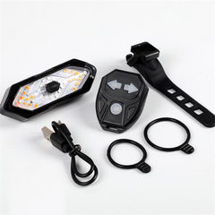 Đèn xi nhan xe đạp West Biking FY-1820 điều khiển từ xa, chống thấm nước, có còi, thiết kế hiện đại cho xe đạp thể thao và trẻ em.