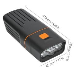 Đèn Xe Đạp 3 Mắt LED Chống Nước Siêu Sáng - Đèn Pin Sạc USB Tiện Lợi, Tích Hợp Sạc Dự Phòng Cho Điện Thoại