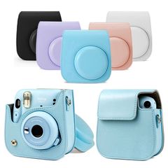 Bao Da Bảo Vệ Máy Fujifilm Instax Mini 11 - Chất Liệu Da PU Cao Cấp Kèm Dây Đeo - Bảo Vệ Chống Nước và Va Đập