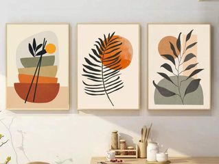 Bộ 3 Tranh Treo Tường Khung Nhựa Composite Hiện Đại - Trang Trí Phòng Khách, Phòng Bếp, Quán Cà Phê Nhiều Mẫu Ấn Tượng
