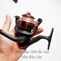 Bộ cần câu 2 khúc đặc kèm máy 200 cuốn cước và phụ kiện - Cần câu thông minh cho trải nghiệm câu cá hoàn hảo