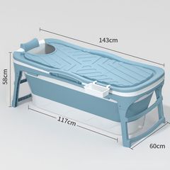 Bồn Tắm Silicon Gấp Gọn Có Nắp Cho Gia Đình - Bồn Tắm Thư Giãn Di Động, Tiện Lợi Dùng Cho Người Lớn Và Trẻ Em