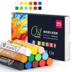 Bút Sáp Dầu Oil Pastel Tô Màu Chuyên Nghiệp Deli - 36 Màu Sắc Đậm Đà, Vẽ Nhiều Kiểu Sáng Tạo, Dụng Cụ Học Tập Hoàn Hảo