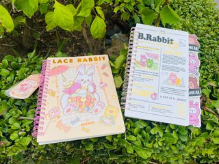 Combo 2 Sổ Lò Xo A5 Rabbit Đáng Yêu - Phụ Kiện Học Tập Tiện Lợi Kích Thước 14.8 x 21cm