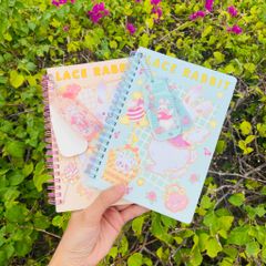 Combo 2 Sổ Lò Xo A5 Rabbit Đáng Yêu - Phụ Kiện Học Tập Tiện Lợi Kích Thước 14.8 x 21cm
