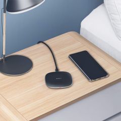 Đế Sạc Không Dây Aukey LC-Q6 10W - Sạc Nhanh Qi - Thiết Kế Nhỏ Gọn, Tiện Lợi Cho Điện Thoại Thông Minh