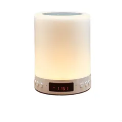 Đèn Ngủ Thông Minh Tích Hợp Loa Bluetooth & Đồng Hồ Báo Thức - 3 Chế Độ Sáng Để Đọc Sách, Làm Việc Thoải Mái