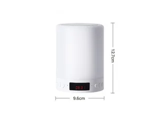 Đèn Ngủ Thông Minh Tích Hợp Loa Bluetooth & Đồng Hồ Báo Thức - 3 Chế Độ Sáng Để Đọc Sách, Làm Việc Thoải Mái