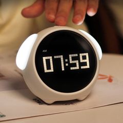 Đồng Hồ Báo Thức Emoji - Đèn Ngủ Tích Hợp Biểu Tượng Cảm Xúc, Thiết Kế Dễ Thương, Đa Chức Năng, Pin Sạc Tiện Lợi
