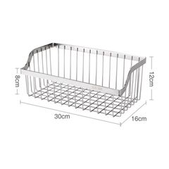 Giá treo đựng đồ Inox Hobby KTC - Kệ rổ treo chén bát, rau củ tiện lợi kèm keo dán, chịu lực lên đến 8kg