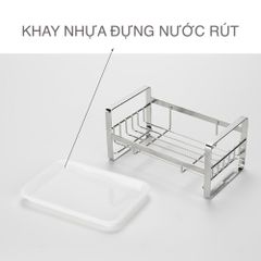 Kệ để dụng cụ rửa bát đa năng Hobby KRC1 - Thông minh và tiện lợi cho nhà bếp, có khay hứng nước, chất liệu inox SUS304
