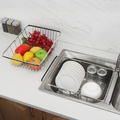 Khay Đựng Đồ Gác Bồn Rửa Chén Hobby KDC3 - Inox Cao Cấp, Tùy Chỉnh Kích Thước Tiện Lợi Cho Bếp Gọn Gàng