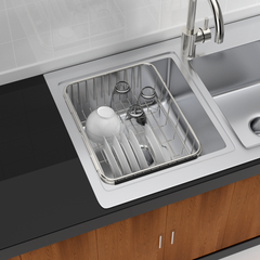 Khay Đựng Đồ Gác Bồn Rửa Chén Hobby KDC3 - Inox Cao Cấp, Tùy Chỉnh Kích Thước Tiện Lợi Cho Bếp Gọn Gàng