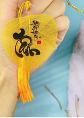 Lá Bồ Đề Tự Nhiên Mang Tài Lộc, May Mắn - Phật Quang May Mắn để Bàn Làm Việc - Quà Tặng Ý Nghĩa Từ Tâm