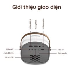 Máy Chiếu Mini YG230 Led HD Độ Phân Giải 1080p - Kết Nối Không Dây, Thiết Kế Tiện Lợi, Phù Hợp Cho Gia Đình và Giải Trí