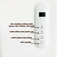 Máy rửa bình sữa tiệt trùng sấy khô AGII - Tự động, tiết kiệm điện nước, làm sạch và bảo quản hiệu quả cho các loại bình sữa 120-240ml