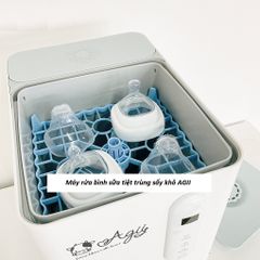 Máy rửa bình sữa tiệt trùng sấy khô AGII - Tự động, tiết kiệm điện nước, làm sạch và bảo quản hiệu quả cho các loại bình sữa 120-240ml