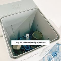 Máy rửa bình sữa tiệt trùng sấy khô AGII - Tự động, tiết kiệm điện nước, làm sạch và bảo quản hiệu quả cho các loại bình sữa 120-240ml