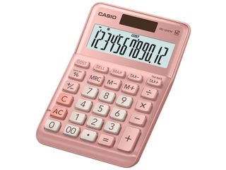 Máy Tính Casio MS-120FM - Máy Tính Bỏ Túi Dành Cho Văn Phòng & Cửa Hàng - Chức Năng Tính Thuế, Chi Phí, Giá Bán, Màu Hồng & Xám