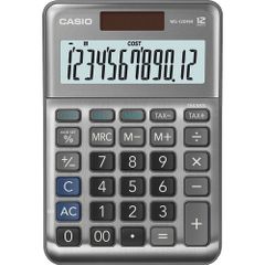 Máy Tính Casio MS-120FM - Máy Tính Bỏ Túi Dành Cho Văn Phòng & Cửa Hàng - Chức Năng Tính Thuế, Chi Phí, Giá Bán, Màu Hồng & Xám