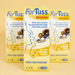 Siro Ho Fortuss Otosan 180ml - Hỗ Trợ Giảm Ho, Làm Dịu Cổ Họng, Thành Phần Hữu Cơ Châu Âu, An Toàn Cho Trẻ Em và Người Lớn