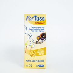 Siro Ho Fortuss Otosan 180ml - Hỗ Trợ Giảm Ho, Làm Dịu Cổ Họng, Thành Phần Hữu Cơ Châu Âu, An Toàn Cho Trẻ Em và Người Lớn