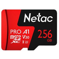 Thẻ Nhớ MicroSD 256GB Netac U3 Pro 108MB/s - Lưu Trữ Video 4K, Tương Thích Mọi Thiết Bị, Chống Nước và Nhiệt Tốt