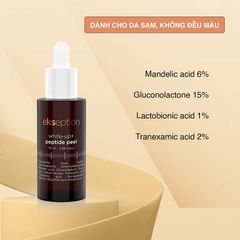 Tinh chất Ekseption White-up Peptide Peel 70ml - Serum làm sáng da, giảm sắc tố, chống lão hóa với 6 loại acid hữu ích
